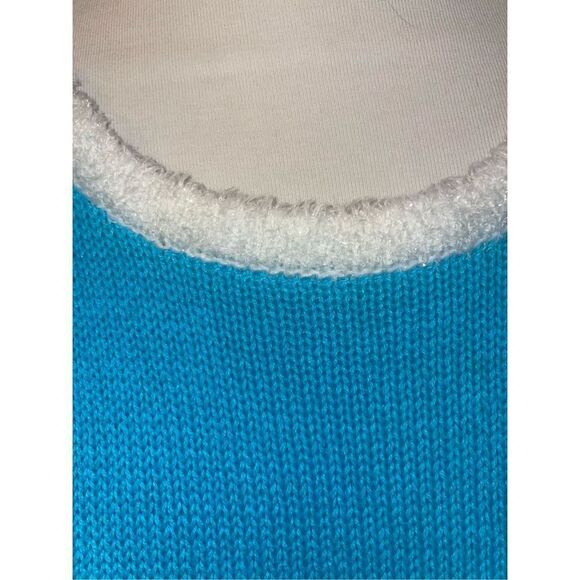 The Quacker Factory Blue Long Sleeve Light Up Long Sleeve Sweater Size - Picture 7 of 10